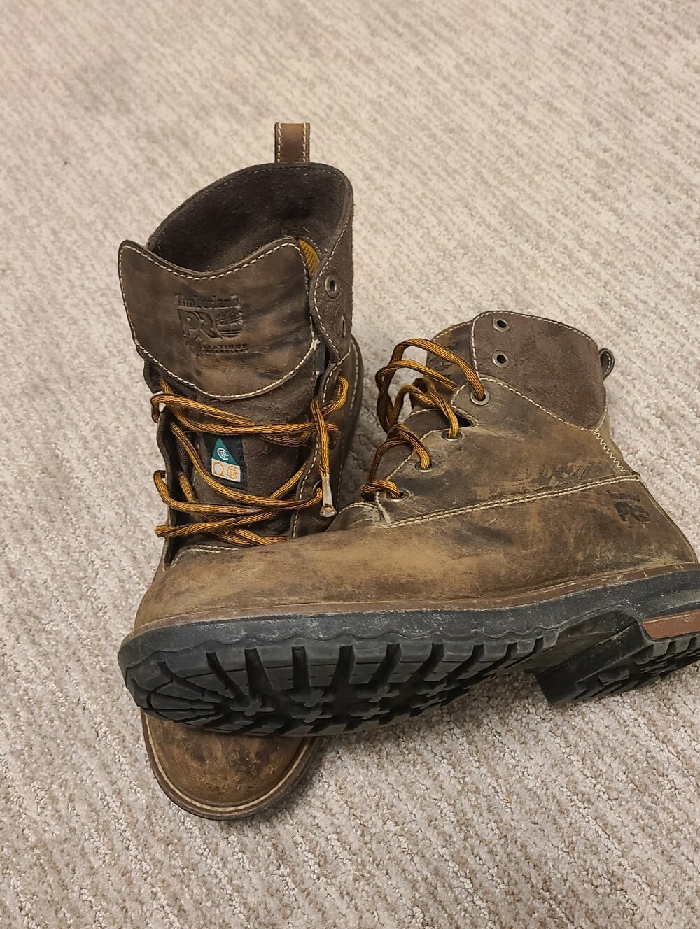 Timberland PRO Brown Leather Work Boots - Men's